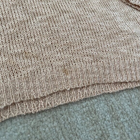 Forever 21 Cropped Sheer Metallic Sweater Knit Top M - Picture 9 of 11